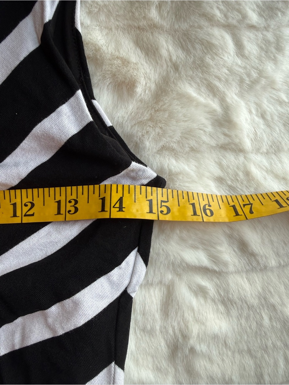 White House Black Market Black and White Striped Ruched Midi Dress - Size 0 - Picture 9 of 11